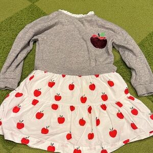 Mini Boden Gray and Red Dress